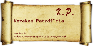 Kerekes Patrícia névjegykártya